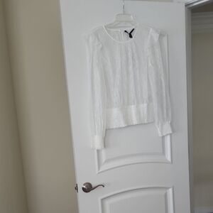 Elegant White Lace Top
